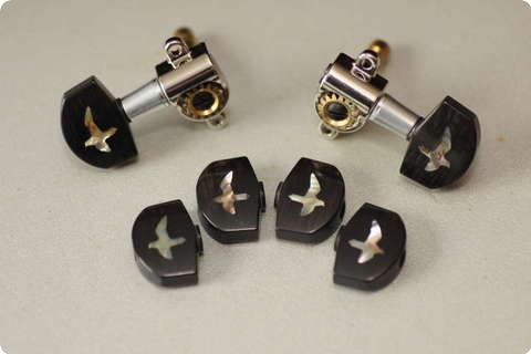 Crazyparts Tunerbuttons Ebony Bird Ltd. 2013 Ebony/abalone