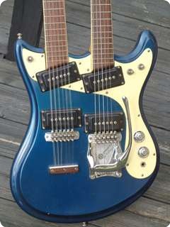 Mosrite Joe Maphis 6/12 Doubleneck Guitar 1968 Lake Placid Blue Metallic
