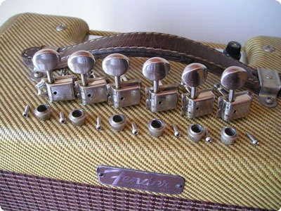 Kluson Deluxe Double Line Tuners   Fender 1964 Nickel