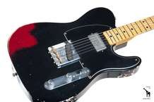 Fender Custom Shop 52 Telecaster Relic 2013 Black Over Candy Apple Red