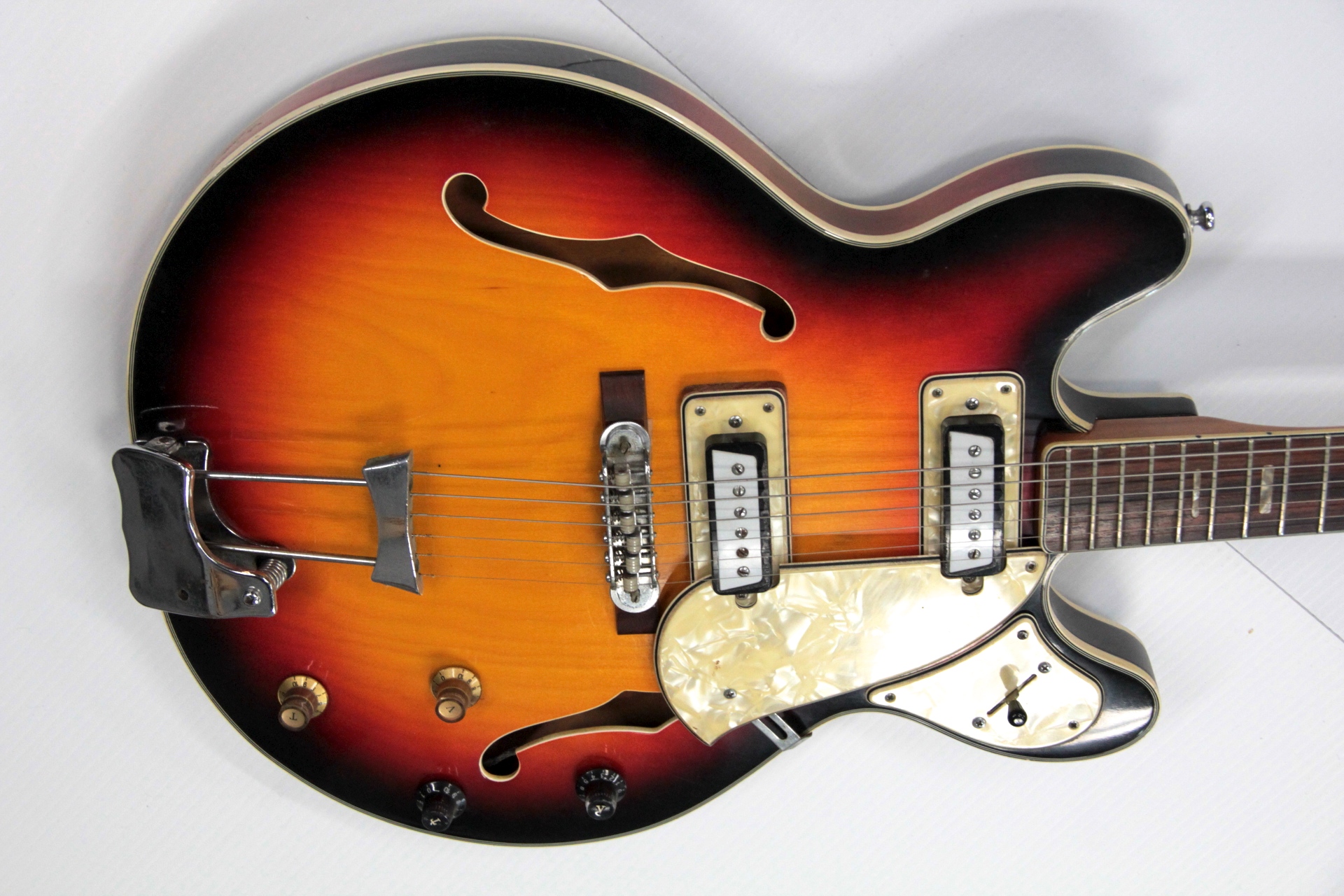 Orlando 335 Style Guitar 1960's Sunburst Guitar For Sale Niles Harper