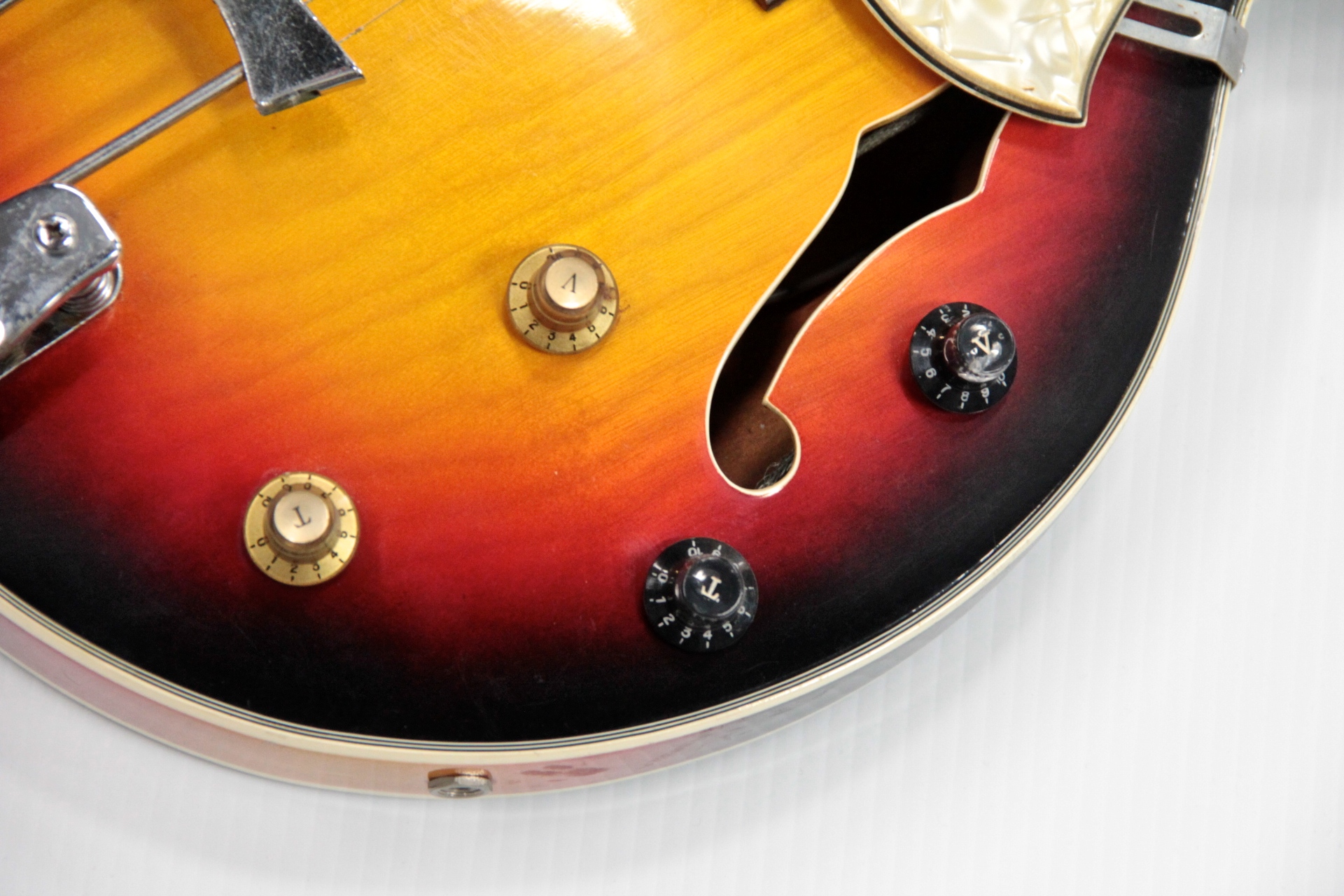 Orlando 335 Style Guitar 1960's Sunburst Guitar For Sale Niles Harper