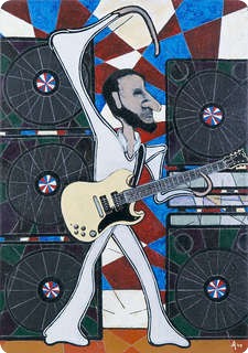 Alex Mortimer The Windmill. An Original Portrait Of Pete Townshend   (#365) 2004 Original Art