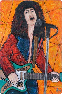 Alex Mortimer Bang A Gong (get It On). An Original Portrait Of Marc Bolan  (#366) 2004 Original Art