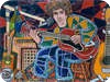 Alex Mortimer Highway 61. An Original Portrait Of Bob Dylan   (#370) 2005-Original Art