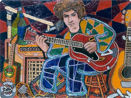 Alex Mortimer Highway 61. An Original Portrait Of Bob Dylan   (#370) 2005 Original Art