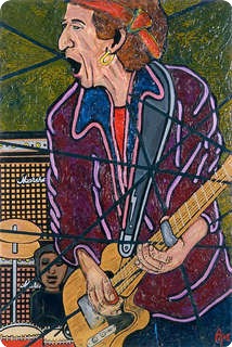 Alex Mortimer Satisfaction. An Original Portrait Of Keith Richards  (#371) 2005 Original Art