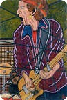 Alex Mortimer Satisfaction. An Original Portrait Of Keith Richards 371 2005 Original Art