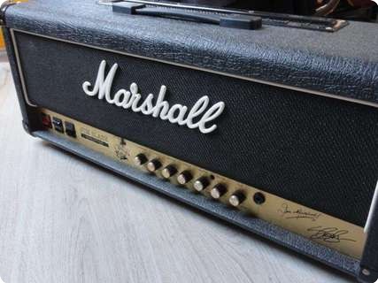 Marshall 2555 Jcm Slash Silver Jubilee 100 Watt Head 1996 Black