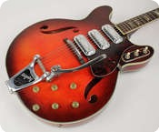 Harmony Silvertone H68 1485 1968 Red Burst