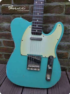 Panucci Custom Guitars T Type 2014 Vintage Nitro / Sea Foam Green