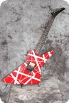 Charvel Explorer Style 1980 Red W.white Stripes