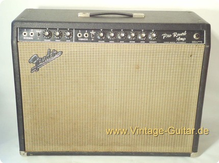 Fender Pro Reverb Amp Blackface 1966 Black Tolex