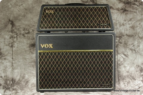 Vox Ac 30 Top Super Twin + 2x12 Cab. 1965 Black Tolex