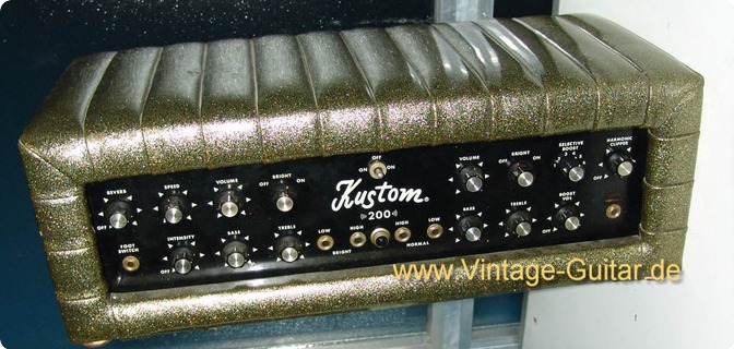 Kustom K 200 Amp 1969 Gold Sparkle Vinyl Polster