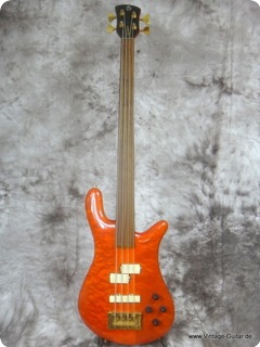 Spector Ns 2 Fretless 1980 Orange See Thru