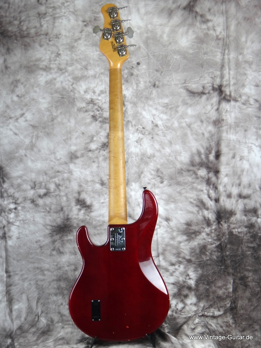 Musicman Stingray 5 1998 See Thru Red Bass For Sale Vintage