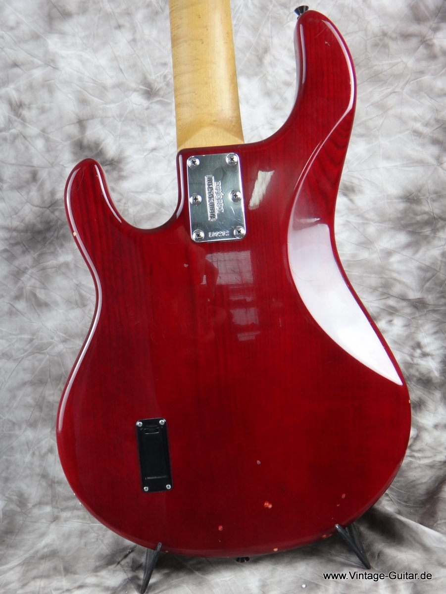 Musicman Stingray 5 1998 See Thru Red Bass For Sale Vintage