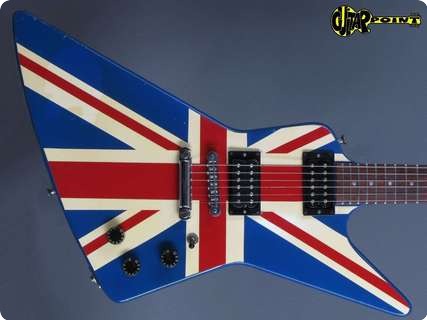 Gibson Explorer 1984 Union Jack   Custom Graphic