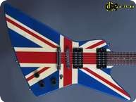 Gibson Explorer 1984 Union Jack Custom Graphic