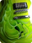 Gmp Guitars-Roxie-2011-Skull - Green Metal Flake