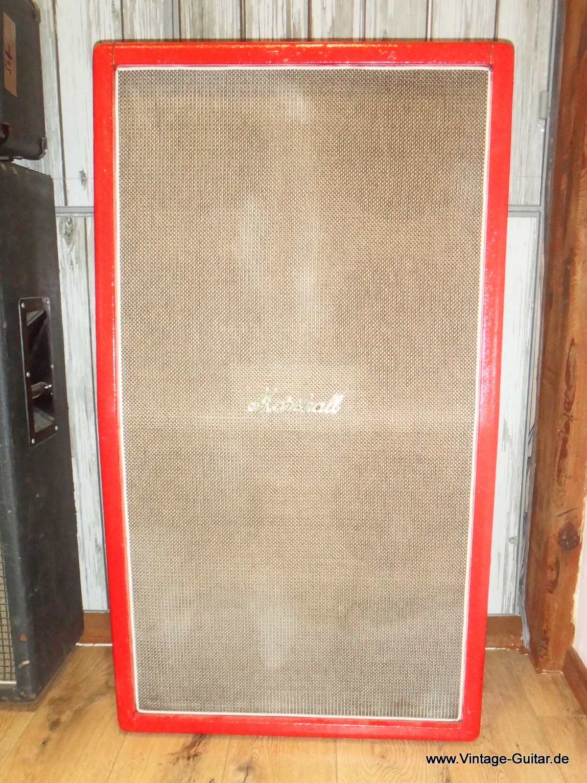 Marshall 8 X 10inch Cabinet 1960 S Red Tolex Amp For Sale Vintage