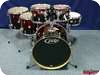 PDP Maple Concept CM6 Shellset Red To Black Sparkle Fade