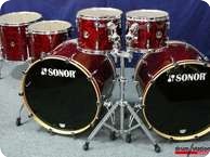 Sonor S Classix Double Bass Drum Set Red Onyx