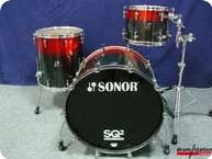 Sonor SQ2 Shellset Black Red Sparkle