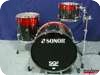 Sonor SQ2 Shellset Black Red Sparkle