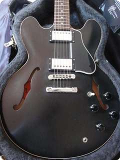 Gibson Es 335 Custom Shop Semi Hollowbody 2007 Satin Black