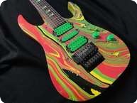 Ibanez V 77 MC Steve Vai 7 String Passion And Warfare Universe 1991 Swirl Multicolor