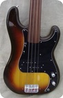Fender Precision Bass Fretless 1981 Sunburst