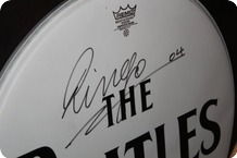 RINGO STARR SIGNED DRUMSKIN GENUINE AUTOGRAPH FROM THE BEATLES 2004 White