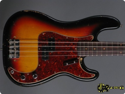Fender Precision P Bass 1963 3 Tone Sunburst