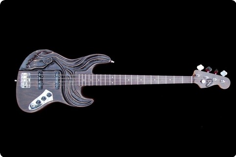 G&b Art Carved Bass Guitar Jazz Bass Type 2012