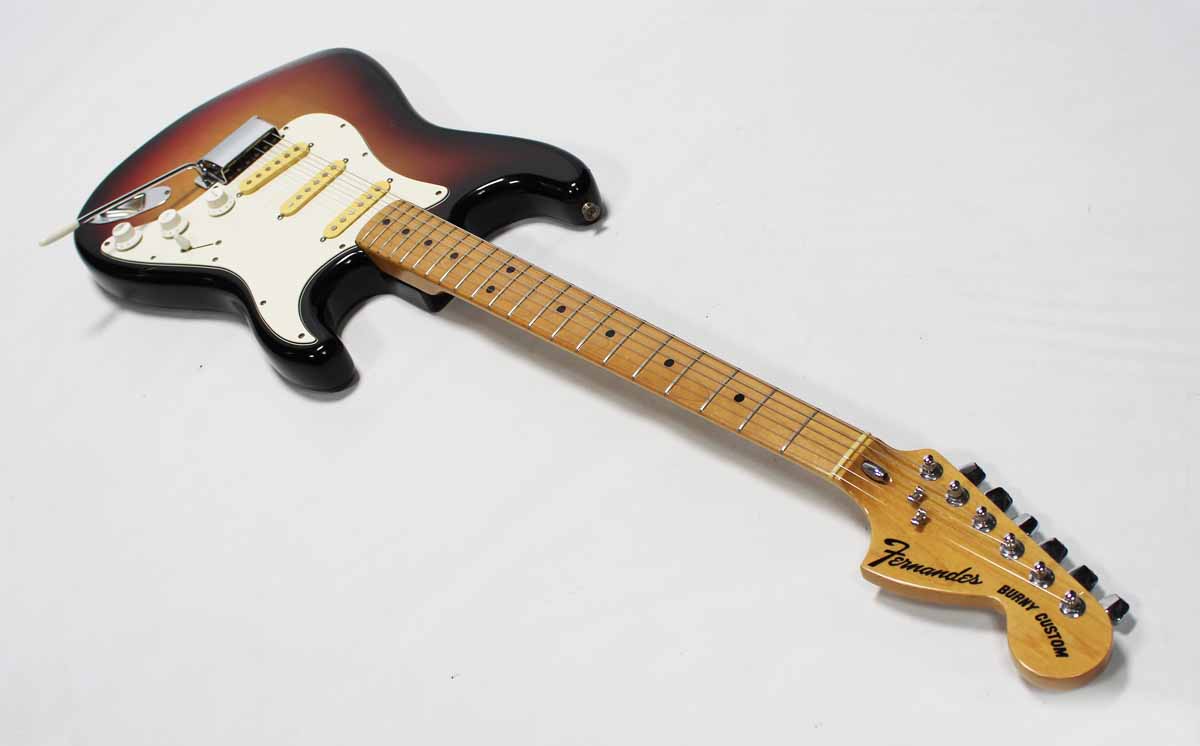Fernandes Burny Custom Strat 1977 Three Tone Sunburst Guitar Fernandes Burny Custom Strat 1977 Three Tone Sunburst Guitar