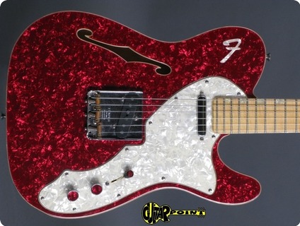 Fender Custom Shop Telecaster Thinline Crg 1995 Red Pearl