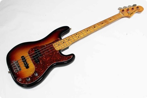 Tokai Hard Puncher 1980's Three Tone Sunburst Bass For Sale