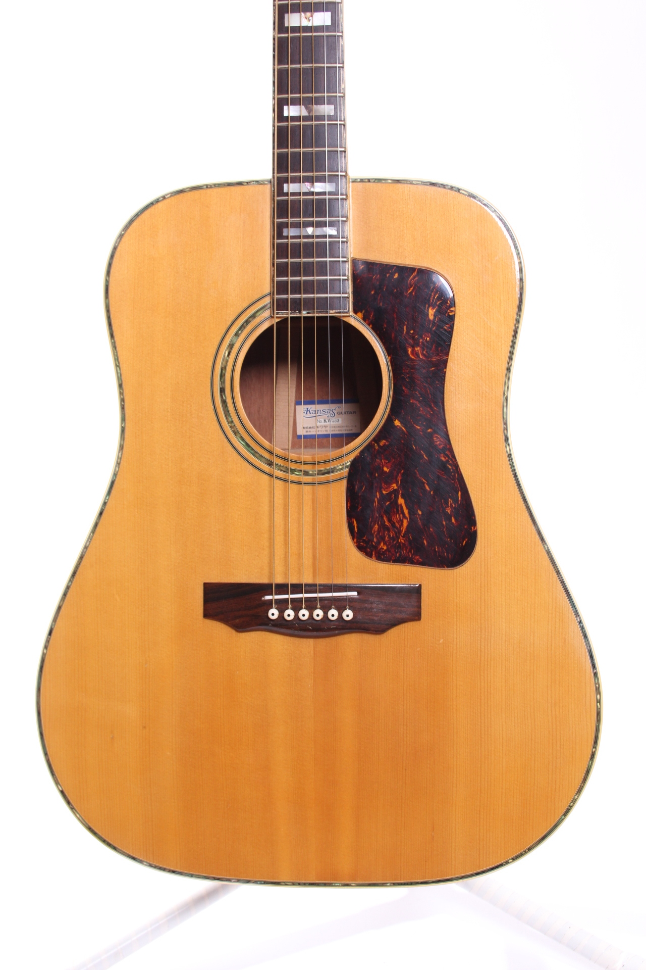 Kansas KW 250 Guild D 55 Replica 1979 Natural Guitar For Sale