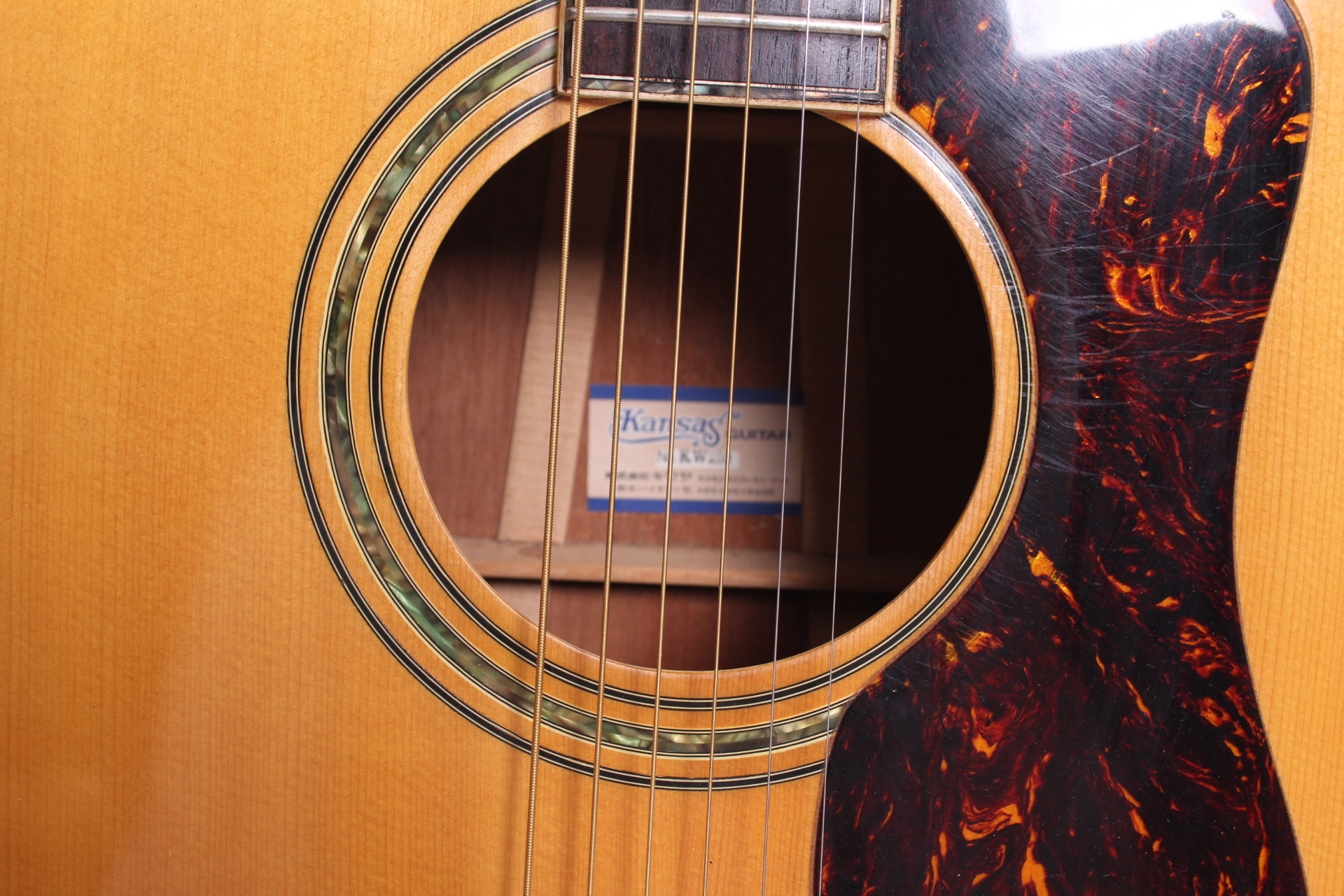 Kansas KW 250 Guild D 55 Replica 1979 Natural Guitar For Sale