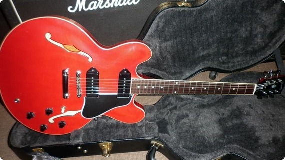 Gibson Custom Shop Es 335 P90 2011 Satin Cherry