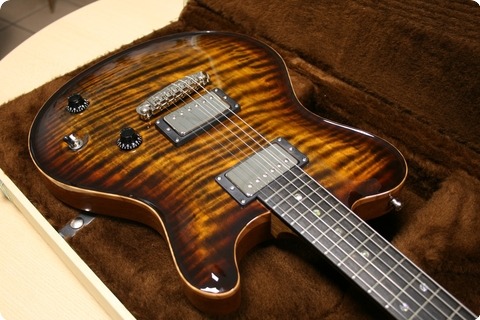 Nik Huber Guitars Nik Huber Redwood Exceptionel Onepiece Top 2014 Tigereye Burst