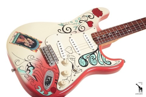 Fender Fender Custom Shop Jimi Hendrix Monterey Pop Stratocaster 1997 Fiesta Red, Hand Painted