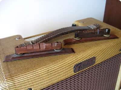 Gibson Rosewood Bridge   Single Foot Base 1949 Brazilian Rosewood   Brass Har