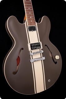 Gibson Es 333 Tom Delonge Custom Shop 2009 Brown With Cream Stripes