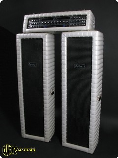 Kustom K 500 Pa + 2 Cabs 1971 White Sparkle