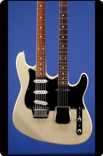 Fender Custom Shop Double Neck Telecaster/12 String (fred Stuart) (#1282) 1992 See Through Blond With Blueish Grain