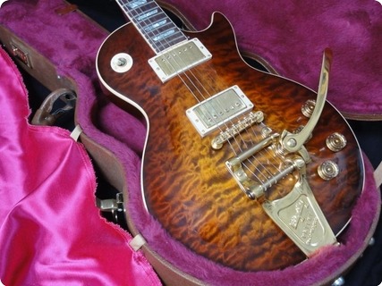 Gibson Les Paul Standard Bigsby Quilt Top 1983 Tobacco