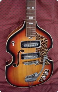 Heit By Teisco Dluxe Violin Guitar 1965 Sunburst